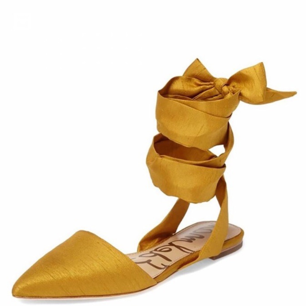 Sam Edelman brandie lace up ankle wrap flat sandal